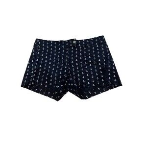 J CREW STRETCH NAVY BLUE SHORTS, SIZE 0 CITY FIT,